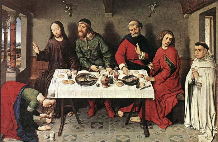 Dieric Bouts Christ in the House of Simon oil painting image